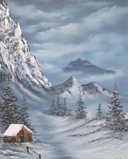 Bob Ross Trueber Wintertag