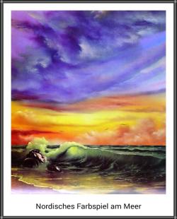 Bob Ross Farbspiel am Meer