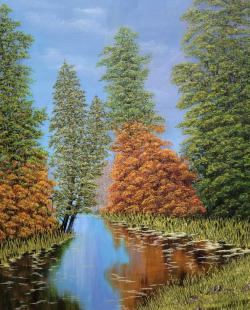 Bob Ross Herbststimmung