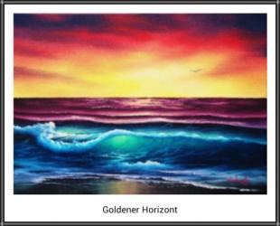 Bob Ross Goldener Horizont
