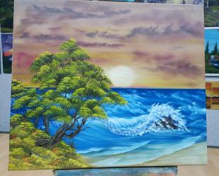 Bob Ross Am Strand