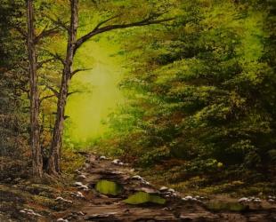 Bob Ross Grünes Gegenlicht